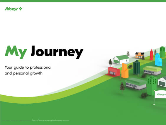 Text reading, "My Journey, Your Guide to professional and personal growth."